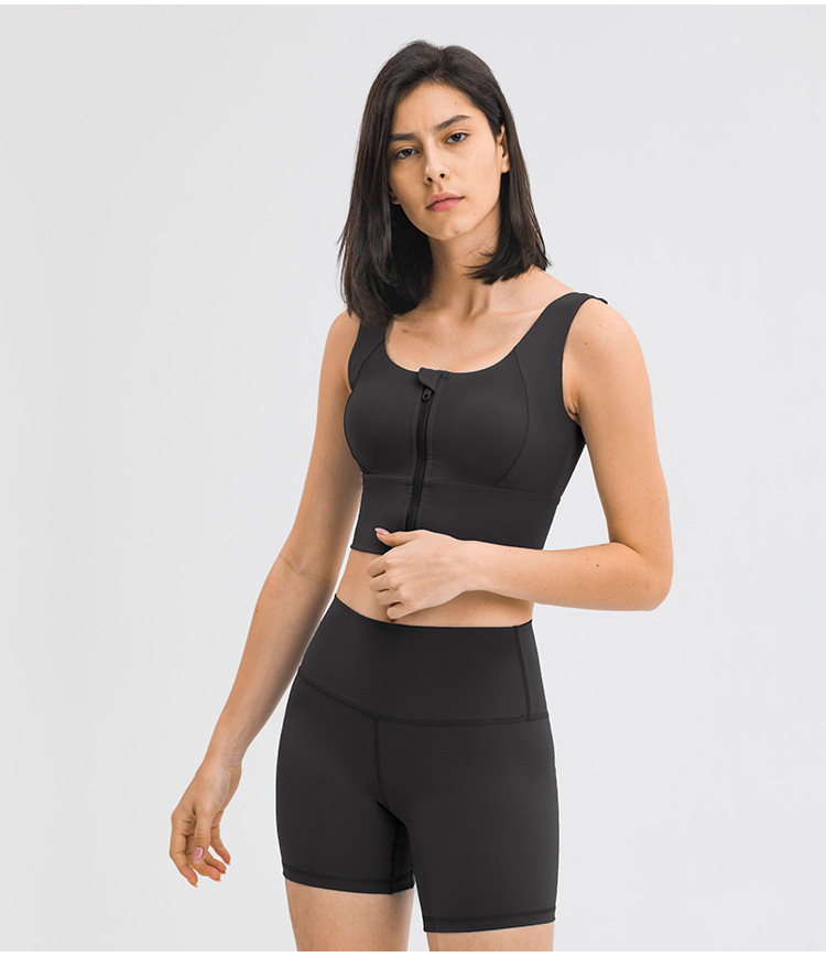 2021 Spring and Summer New Fashion All-Match Zipper Sports Underwear Women's Gather Shockproof Push up Accessory Breast Push up Sports Bra 2021 Spring and Summer New Fashion All-Match Zipper Sports Underwear Women's Gather Shockproof Push up Accessory Breast Push up Sports Bra