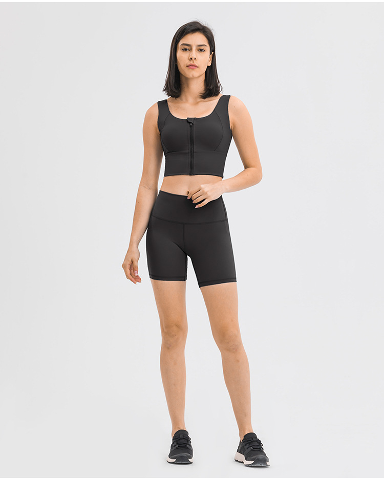 2021 Spring and Summer New Fashion All-Match Zipper Sports Underwear Women's Gather Shockproof Push up Accessory Breast Push up Sports Bra 2021 Spring and Summer New Fashion All-Match Zipper Sports Underwear Women's Gather Shockproof Push up Accessory Breast Push up Sports Bra