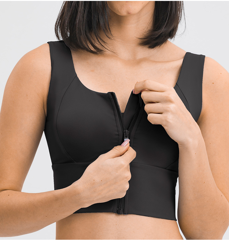 2021 Spring and Summer New Fashion All-Match Zipper Sports Underwear Women's Gather Shockproof Push up Accessory Breast Push up Sports Bra 2021 Spring and Summer New Fashion All-Match Zipper Sports Underwear Women's Gather Shockproof Push up Accessory Breast Push up Sports Bra