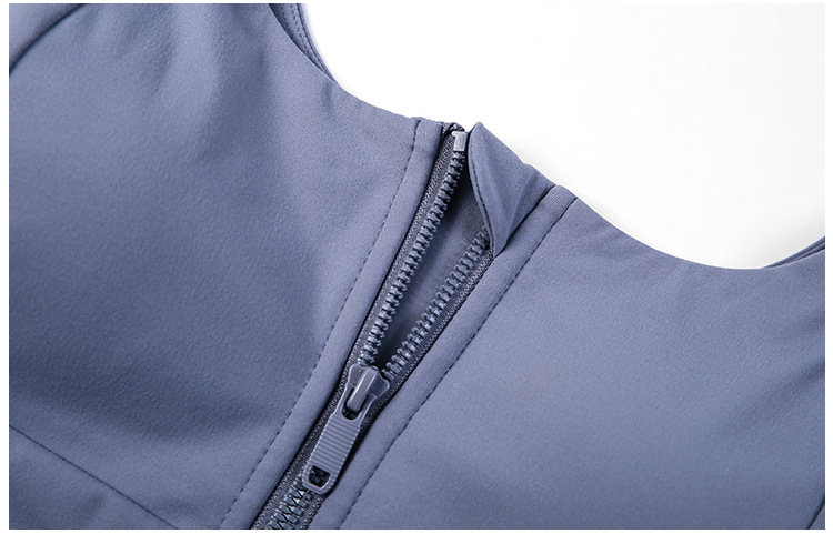 2021 Spring and Summer New Fashion All-Match Zipper Sports Underwear Women's Gather Shockproof Push up Accessory Breast Push up Sports Bra 2021 Spring and Summer New Fashion All-Match Zipper Sports Underwear Women's Gather Shockproof Push up Accessory Breast Push up Sports Bra