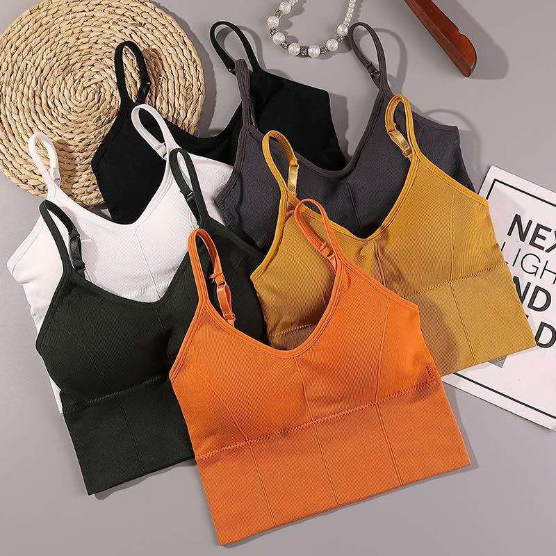 Popular Kaka Same Style Large U-Shaped Beauty Back Tube Top without Steel Ring Push up Underwear Sports Vest Women's Camisole Tube Top