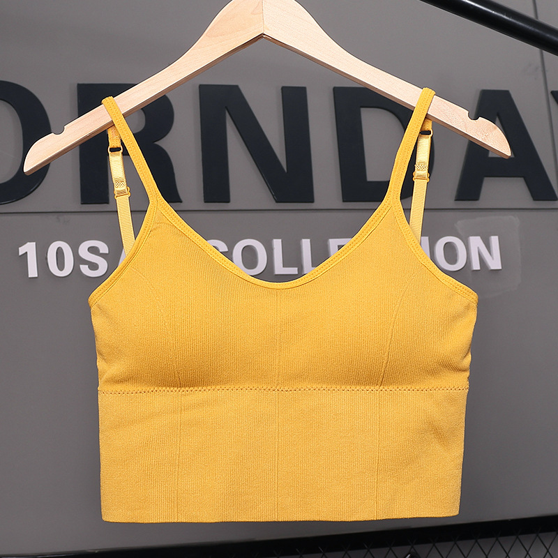 Popular Kaka Same Style Large U-Shaped Beauty Back Tube Top without Steel Ring Push up Underwear Sports Vest Women's Camisole Tube Top