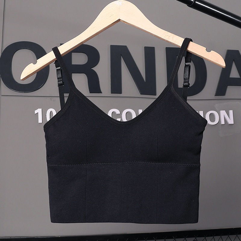 Popular Kaka Same Style Large U-Shaped Beauty Back Tube Top without Steel Ring Push up Underwear Sports Vest Women's Camisole Tube Top