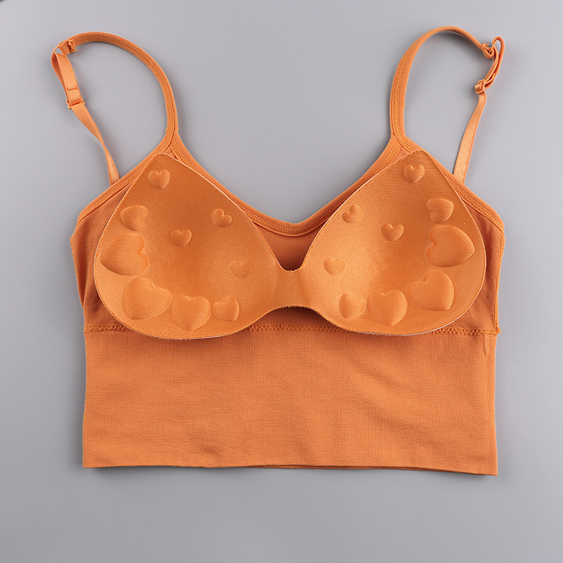 Popular Kaka Same Style Large U-Shaped Beauty Back Tube Top without Steel Ring Push up Underwear Sports Vest Women's Camisole Tube Top