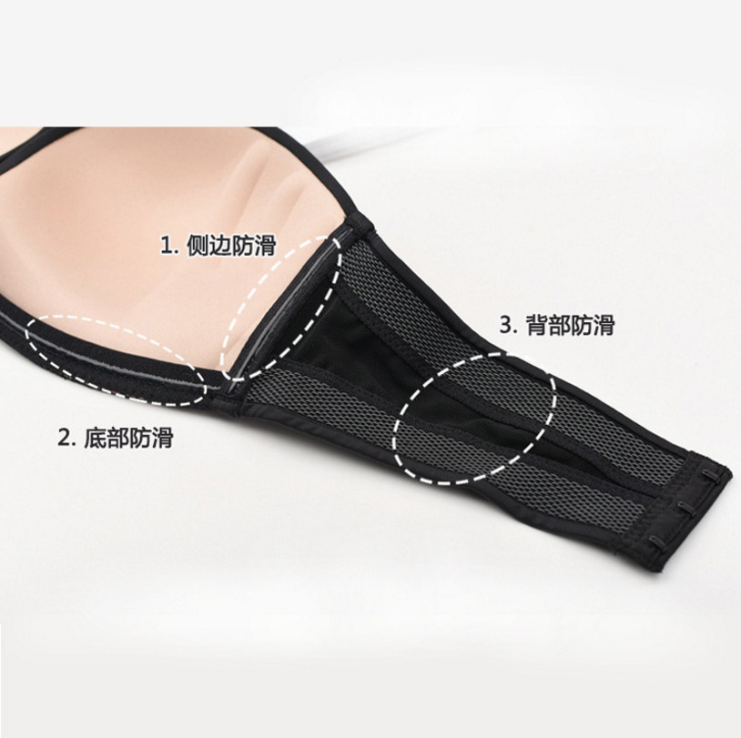 Miracle Strapless Bra Peace of Mind Non-Slip Summer Invisible Bra Wireless Push up Underwear Factory Direct Sales