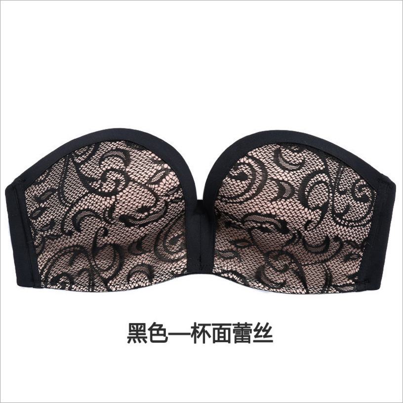 Miracle Strapless Bra Peace of Mind Non-Slip Summer Invisible Bra Wireless Push up Underwear Factory Direct Sales