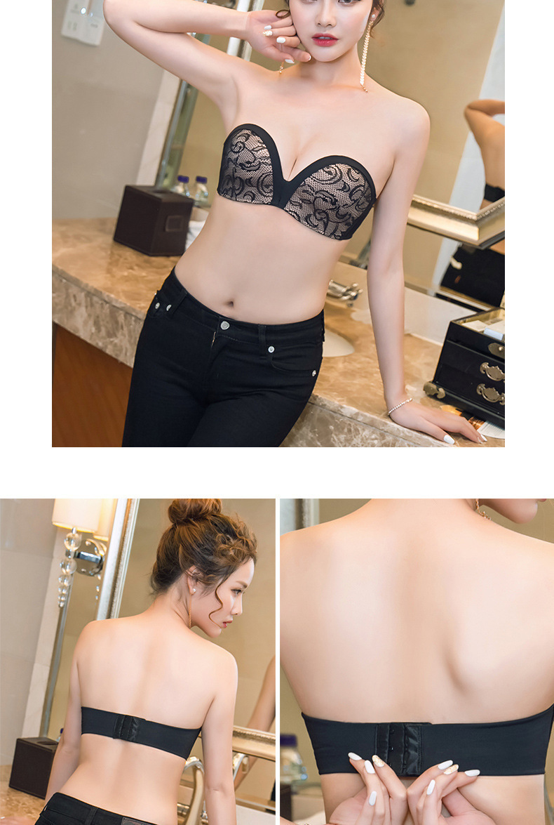 Miracle Strapless Bra Peace of Mind Non-Slip Summer Invisible Bra Wireless Push up Underwear Factory Direct Sales