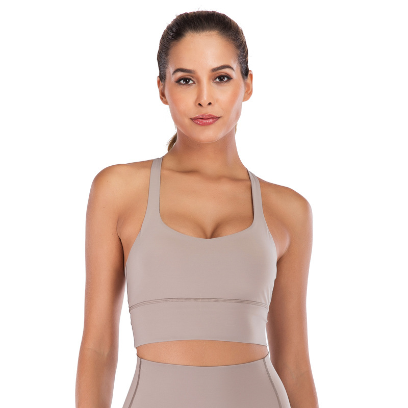 2019 New Beauty Back Exercise Underwear Women&#039;s Push up and Anti-Sagging Running Workout Bra Wireless Yoga Bra