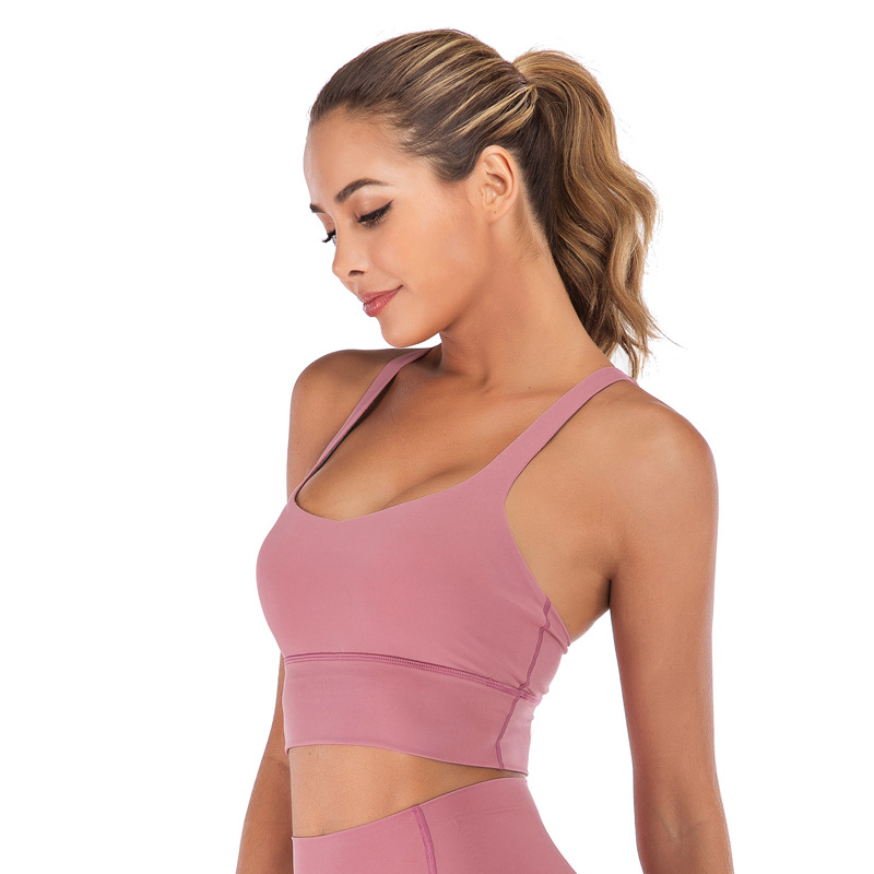 2019 New Beauty Back Exercise Underwear Women's Push up and Anti-Sagging Running Workout Bra Wireless Yoga Bra