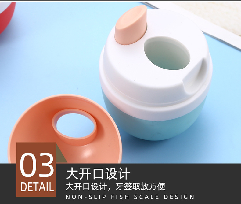 Cartoon Automatic Toothpick Box Push-Type Dustproof Toothpick Holder Creative Cute Toothpick Storage Box Household Restaurant Pop-up Cartoon Automatic Toothpick Box Push-Type Dustproof Toothpick Holder Creative Cute Toothpick Storage Box Household Restaurant Pop-up