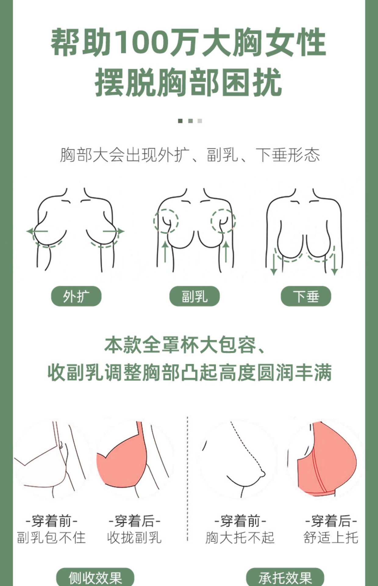 Women's Thin Underwear Summer Big Chest and Small Latex Push up Bras No Wire Accessory Breast Push up plus Size Lace Bra