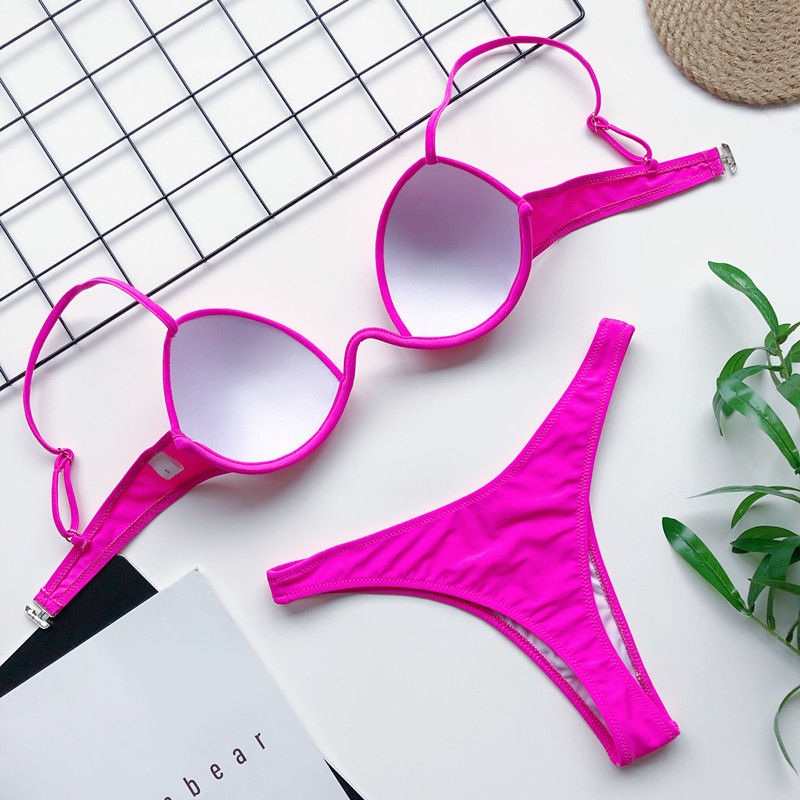 Europe and America Cross Border Swimsuit Hard Cup Push up Bikini AliExpress New One-Piece Steel Support Swimsuit 76341 Europe and America Cross Border Swimsuit Hard Cup Push up Bikini AliExpress New One-Piece Steel Support Swimsuit 76341