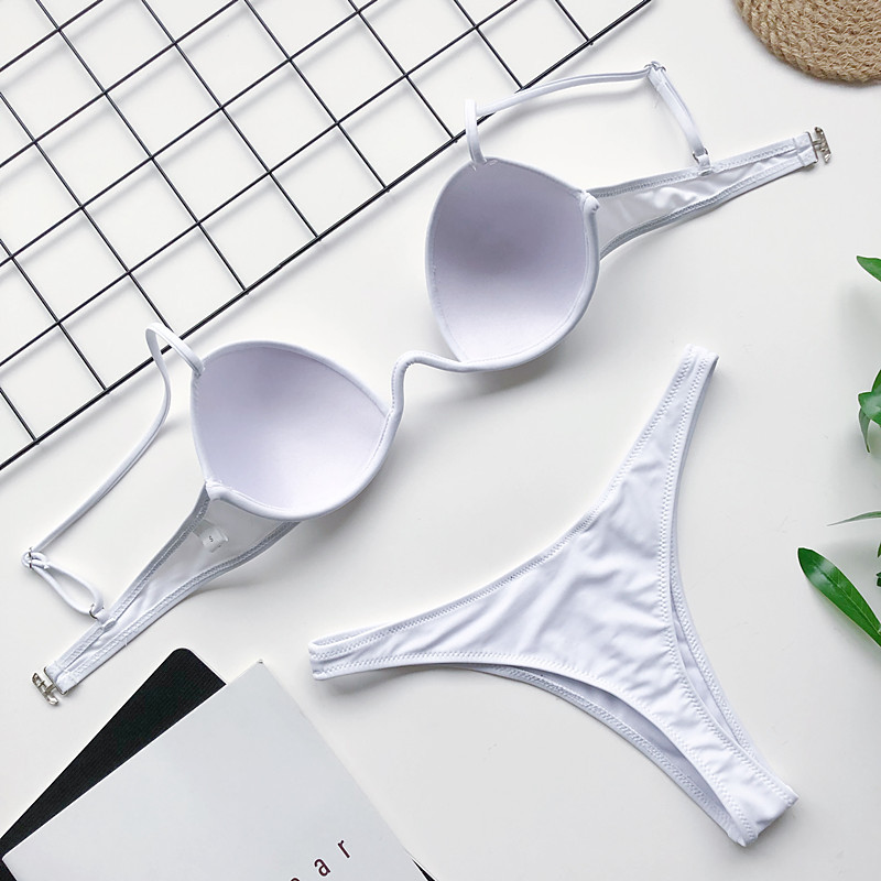 Europe and America Cross Border Swimsuit Hard Cup Push up Bikini AliExpress New One-Piece Steel Support Swimsuit 76341 Europe and America Cross Border Swimsuit Hard Cup Push up Bikini AliExpress New One-Piece Steel Support Swimsuit 76341