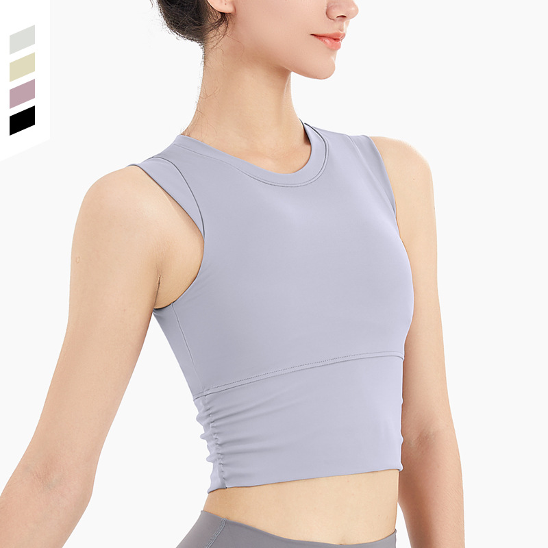 Sports Underwear Women&#039;s Yoga Running Fitness Dance Outer Wear Shockproof Push-up Shape Fixing Bra Bra Vest Outdoor