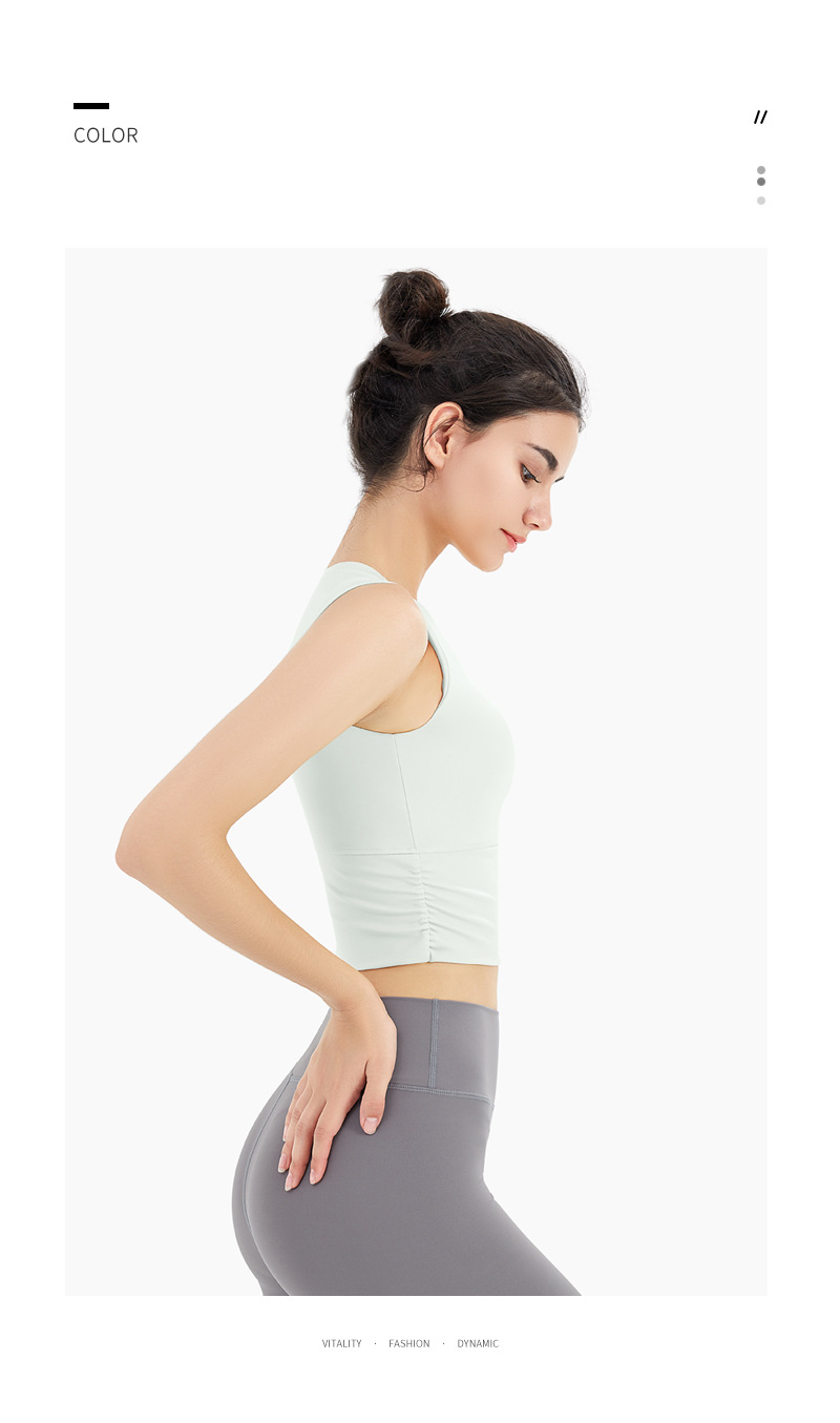Sports Underwear Women's Yoga Running Fitness Dance Outer Wear Shockproof Push-up Shape Fixing Bra Bra Vest Outdoor