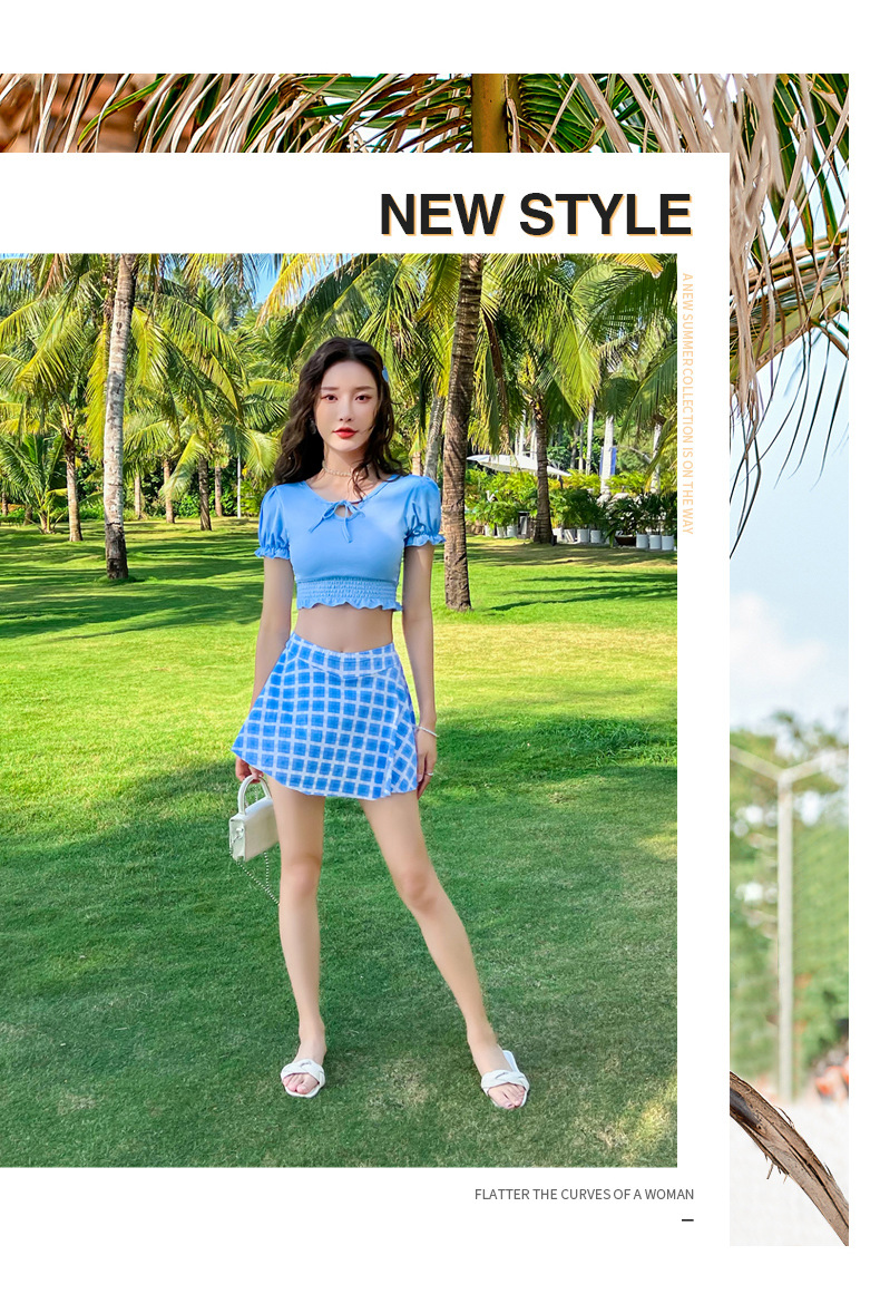 Swimsuit Female Skirt Style Split Conservative Slimming Korean Ins Style Student Small Chest Push up Mori Internet Influencer Hot Spring Swimsuit Swimsuit Female Skirt Style Split Conservative Slimming Korean Ins Style Student Small Chest Push up Mori Internet Influencer Hot Spring Swimsuit