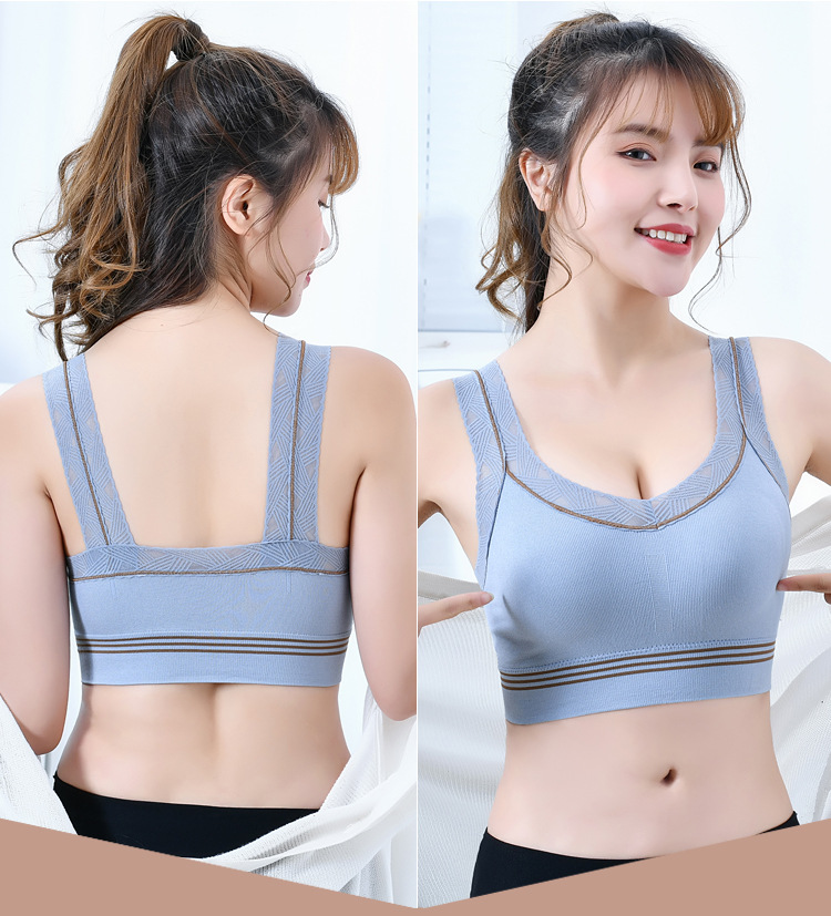 Lace Beautiful Back Sling Online Popular Vest Push-up Bra Base Tube Top Tube Top Anti-Slip Underwear for Women