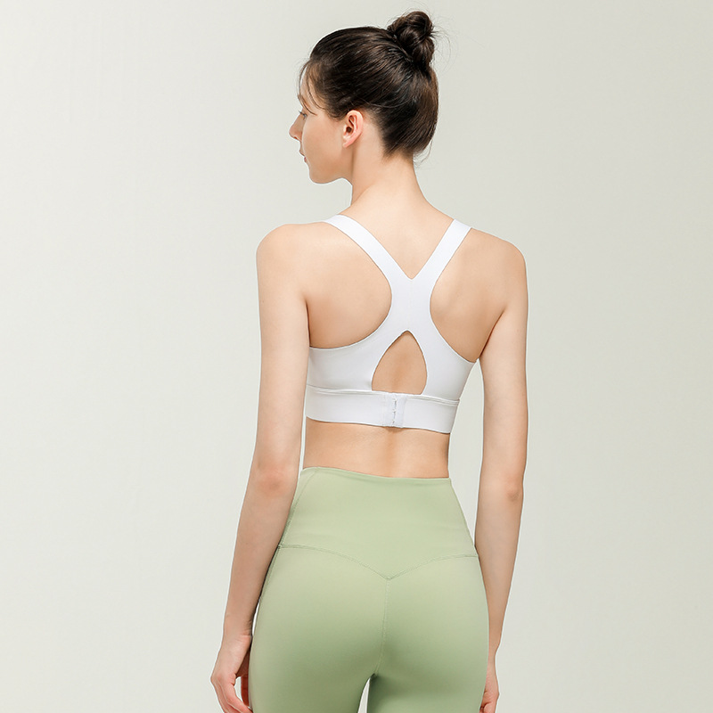 Shockproof Push-up Shape Fixing Seamless Buckle Sports Underwear Women&#039;s Yoga Vest Professional Quick-Drying Running Fitness Bra