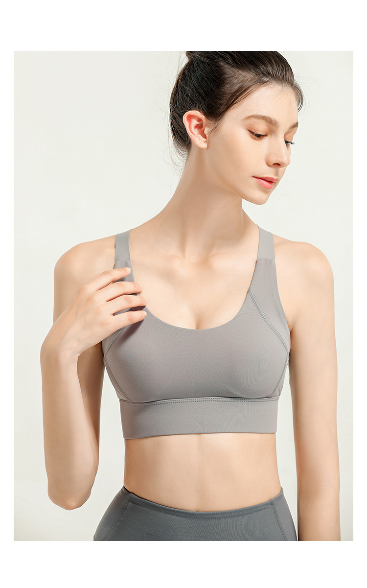 Shockproof Push-up Shape Fixing Seamless Buckle Sports Underwear Women's Yoga Vest Professional Quick-Drying Running Fitness Bra Shockproof Push-up Shape Fixing Seamless Buckle Sports Underwear Women's Yoga Vest Professional Quick-Drying Running Fitness Bra