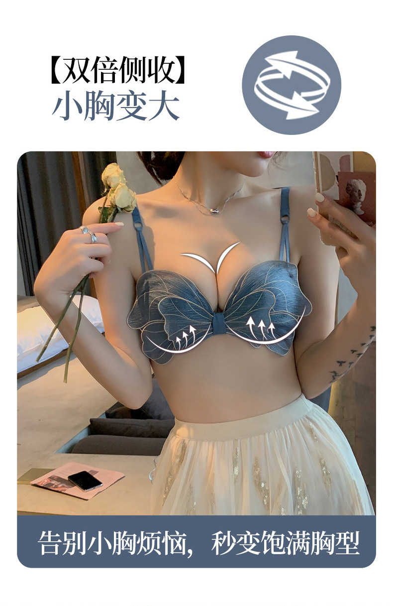 Japanese Bow Push up Underwear Women's Sexy Wireless Adjustable Small Breast Push up Push up Lace Bra Tube Top Japanese Bow Push up Underwear Women's Sexy Wireless Adjustable Small Breast Push up Push up Lace Bra Tube Top