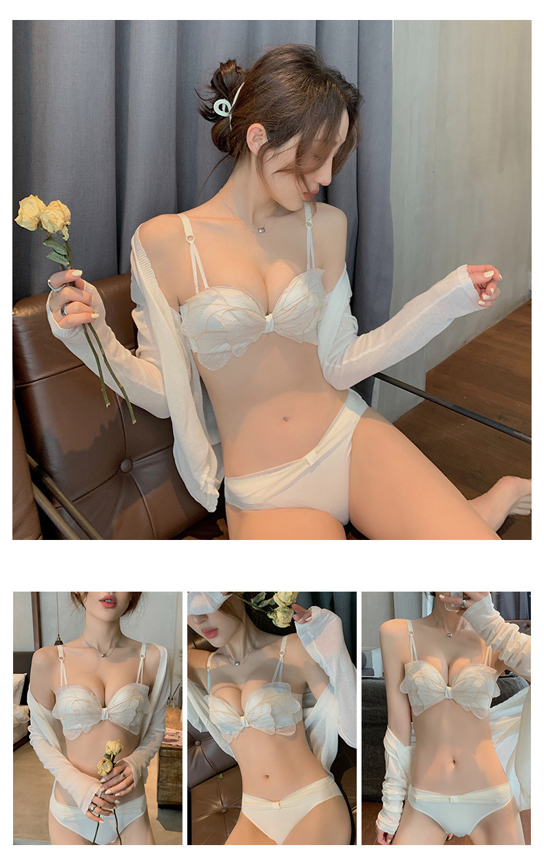 Japanese Bow Push up Underwear Women's Sexy Wireless Adjustable Small Breast Push up Push up Lace Bra Tube Top Japanese Bow Push up Underwear Women's Sexy Wireless Adjustable Small Breast Push up Push up Lace Bra Tube Top