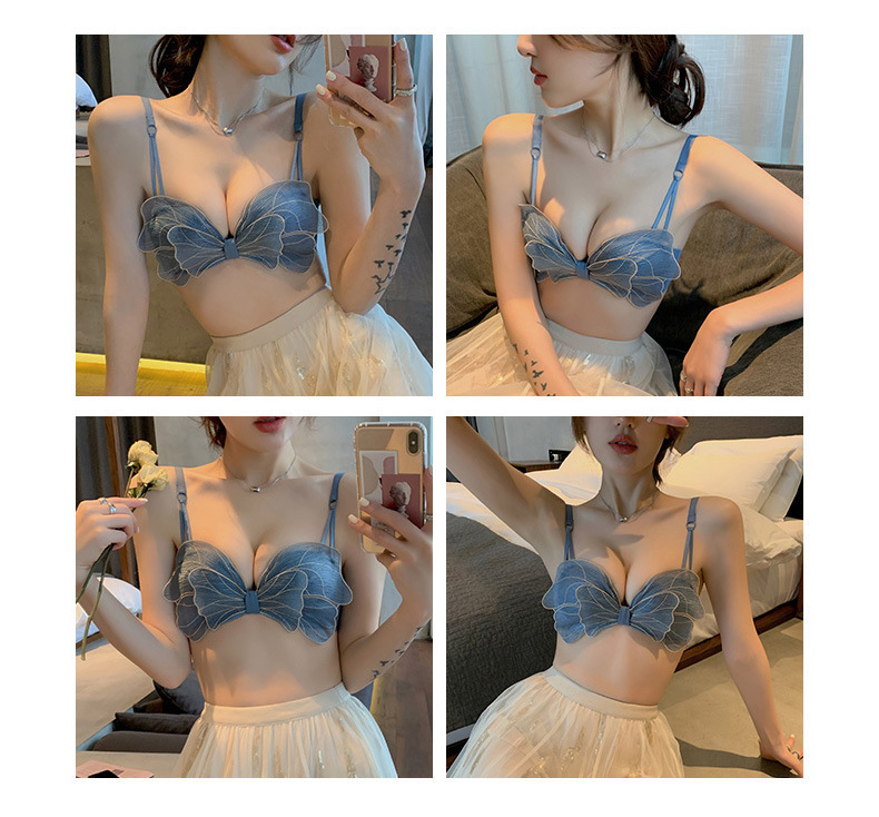 Japanese Bow Push up Underwear Women's Sexy Wireless Adjustable Small Breast Push up Push up Lace Bra Tube Top Japanese Bow Push up Underwear Women's Sexy Wireless Adjustable Small Breast Push up Push up Lace Bra Tube Top