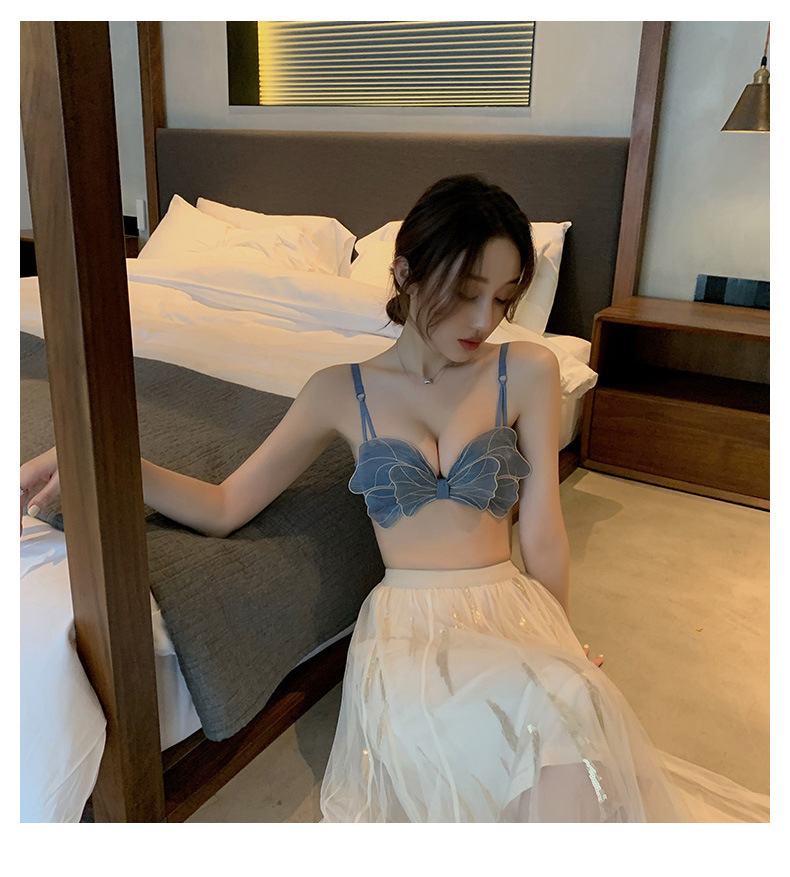 Japanese Bow Push up Underwear Women's Sexy Wireless Adjustable Small Breast Push up Push up Lace Bra Tube Top Japanese Bow Push up Underwear Women's Sexy Wireless Adjustable Small Breast Push up Push up Lace Bra Tube Top