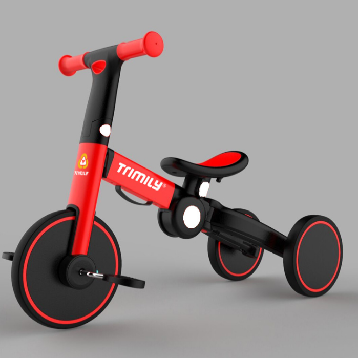 2021 Foldable Children&#039;s Tricycle Children&#039;s Scooter Deformation Toddler Balance Car 2-7 Years Old