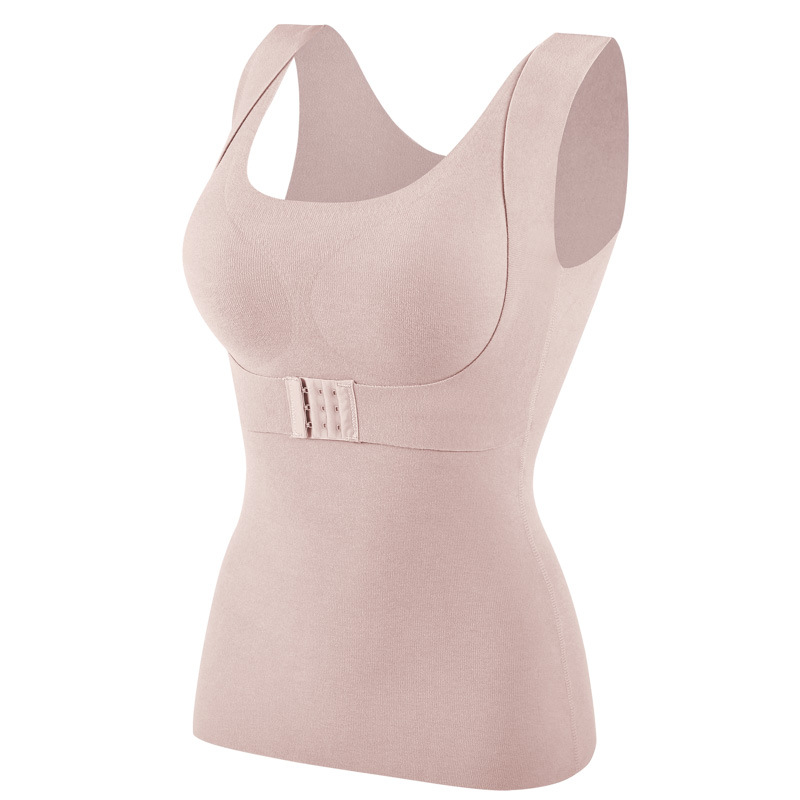 Autumn and Winter Dralon Traceless Thermal Thermal Vest Women&#039;s Thickened Push up Slim Bottoming Shirt Underwear