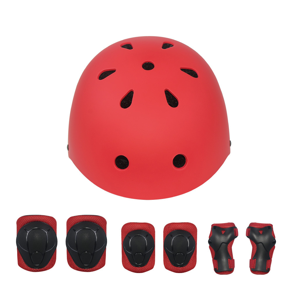 Protective Gear Balance Bike (for Kids) Helmet Skating Skateboard Protective Clothing Suit Seven Piece Set Custom Logo