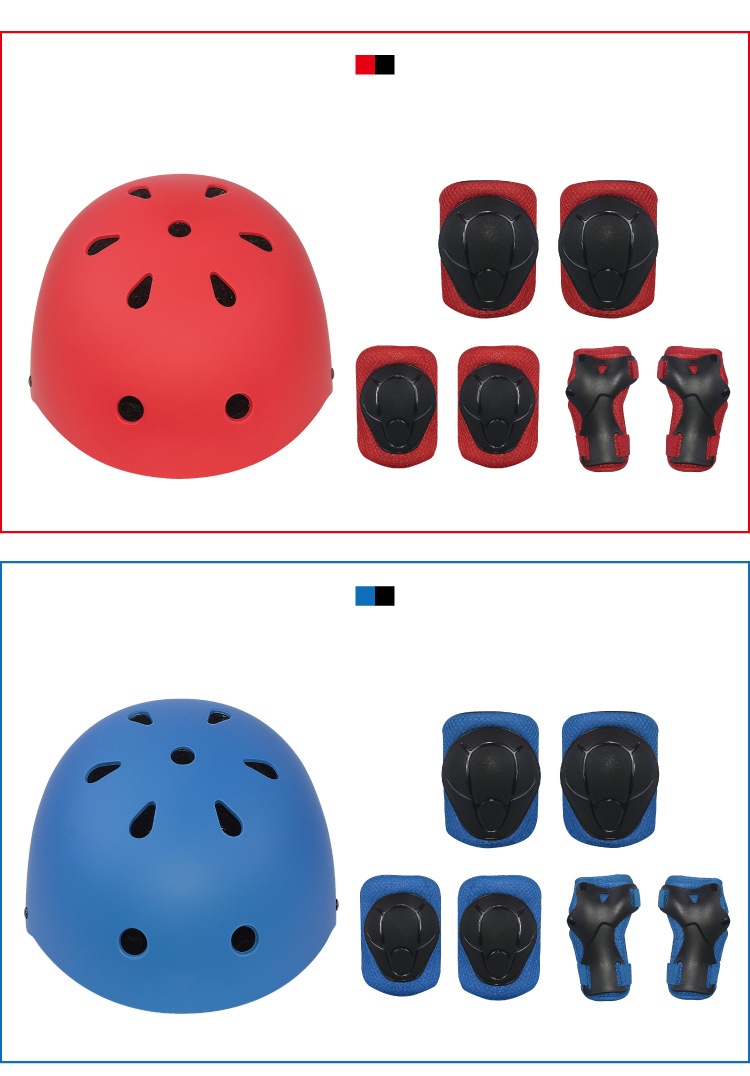 Protective Gear Balance Bike (for Kids) Helmet Skating Skateboard Protective Clothing Suit Seven Piece Set Custom Logo Protective Gear Balance Bike (for Kids) Helmet Skating Skateboard Protective Clothing Suit Seven Piece Set Custom Logo