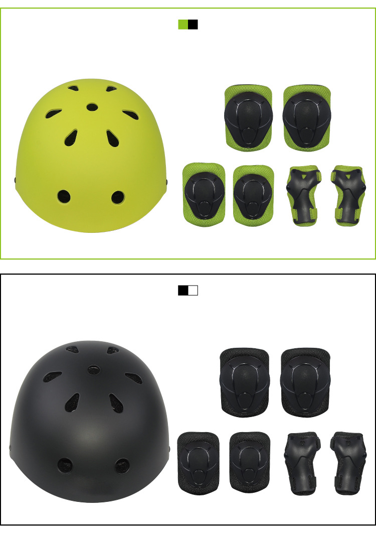 Protective Gear Balance Bike (for Kids) Helmet Skating Skateboard Protective Clothing Suit Seven Piece Set Custom Logo Protective Gear Balance Bike (for Kids) Helmet Skating Skateboard Protective Clothing Suit Seven Piece Set Custom Logo