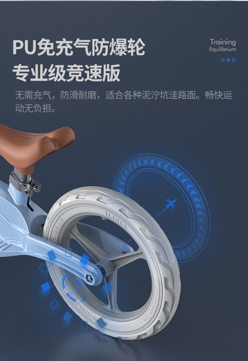 Beineng Balance Bike (for Kids) Pedal-Free Luge Child Baby Gliding Walker Kids Balance Bike Children Baby Bike