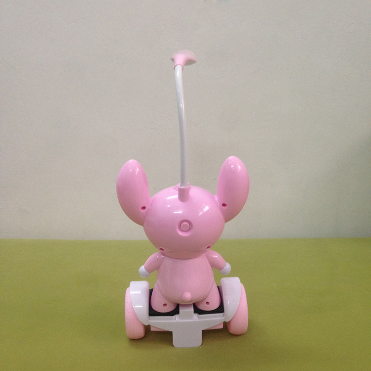 Cartoon balance car LED lamp button small night lamp stitch strobe free eye protection energy-saving USB connector