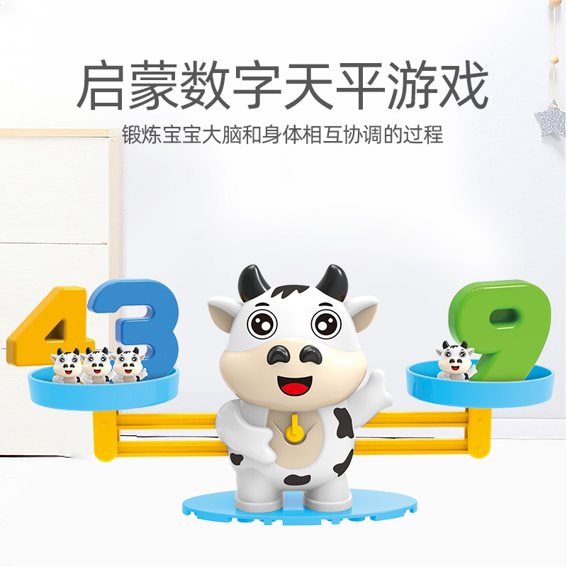 Cross-Border Children&#039;s Early Education Balance Scale Frog Addition and Subtraction Enlightenment Mathematics Parent-Child Interactive Educational Toys Learning Teaching Aids