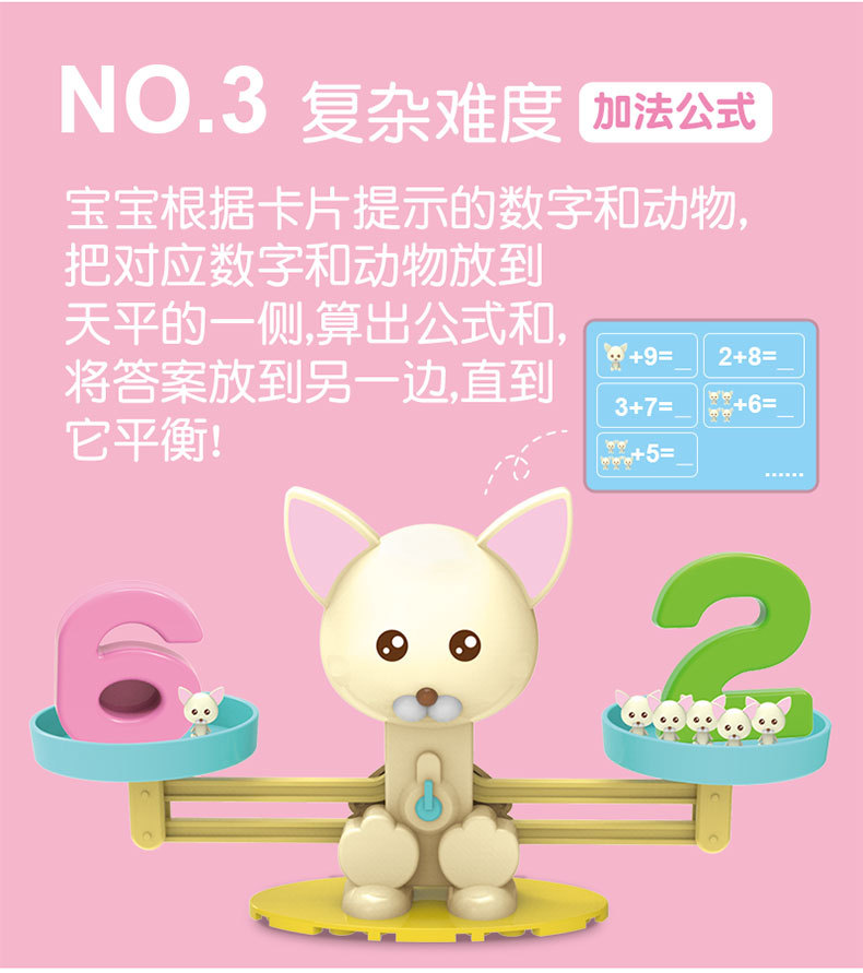 Cross-Border Children's Early Education Balance Scale Frog Addition and Subtraction Enlightenment Mathematics Parent-Child Interactive Educational Toys Learning Teaching Aids