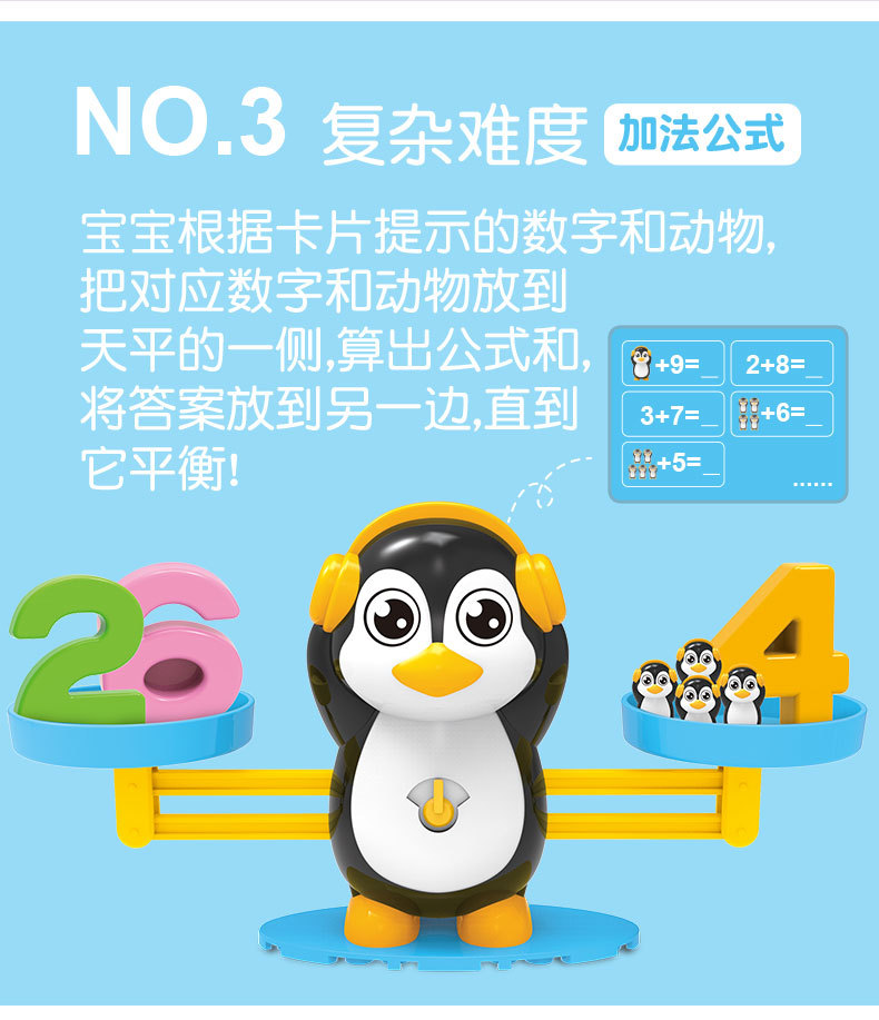 Cross-Border Children's Early Education Balance Scale Frog Addition and Subtraction Enlightenment Mathematics Parent-Child Interactive Educational Toys Learning Teaching Aids
