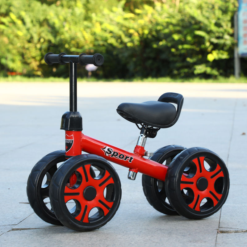 Children&#039;s Four-Wheel Scooter Balance Car No Pedal 1-3 Years Old Infant Sliding Scooter Bicycle Luge