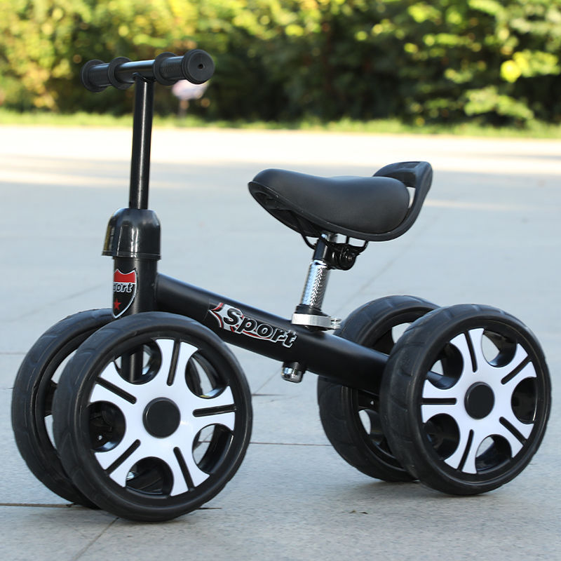 Children's Four-Wheel Scooter Balance Car No Pedal 1-3 Years Old Infant Sliding Scooter Bicycle Luge