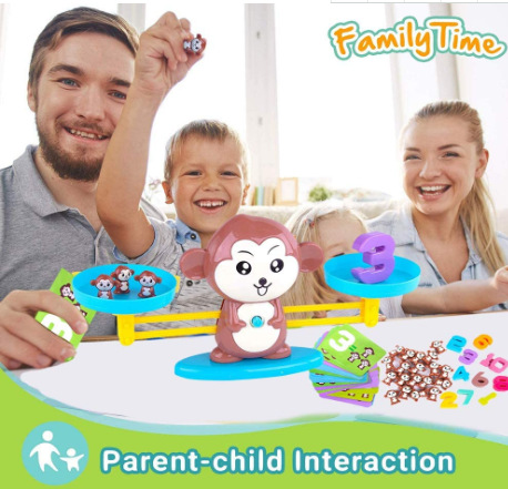 Cross-Border Hot Sale Balance Monkey Early Childhood Educational Toys Balance Enlightenment Addition and Subtraction Arithmetic Spot Factory Direct Sales
