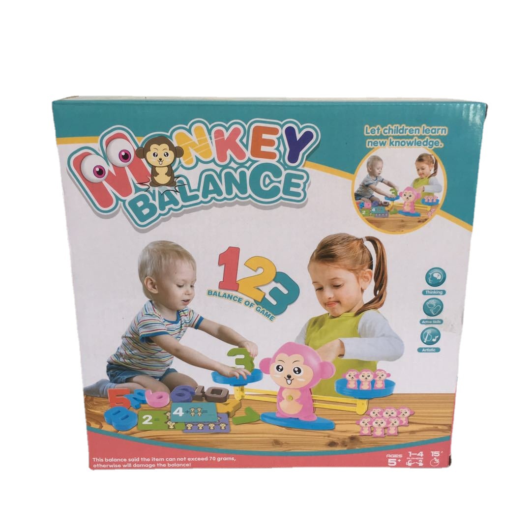 Cross-Border Hot Sale Balance Monkey Early Childhood Educational Toys Balance Enlightenment Addition and Subtraction Arithmetic Spot Factory Direct Sales