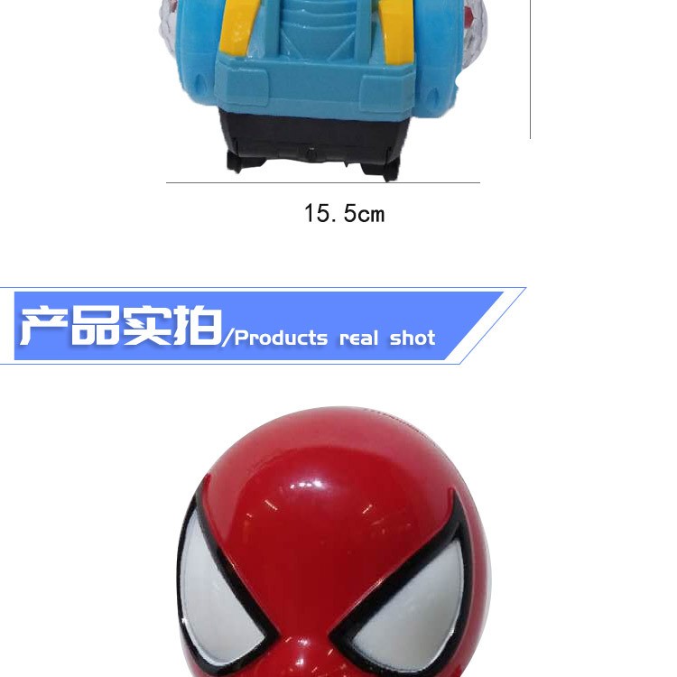 Best-Seller on Douyin Spider Man Balance Car Universal Electric Lamplight Music Spider Man Captain Children's Toys Wholesale