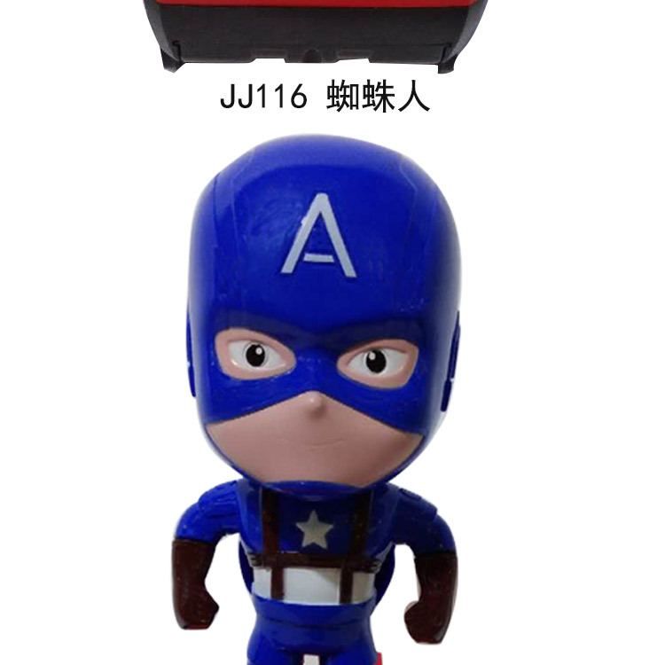 Best-Seller on Douyin Spider Man Balance Car Universal Electric Lamplight Music Spider Man Captain Children's Toys Wholesale