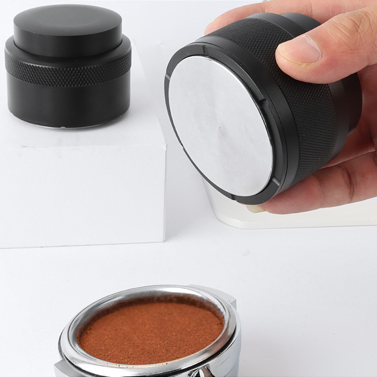 Balance Coffee Tamper Stainless Steel Flat Bottom Press Type Coffee Distributor Tamper Filling 5158mm53mm