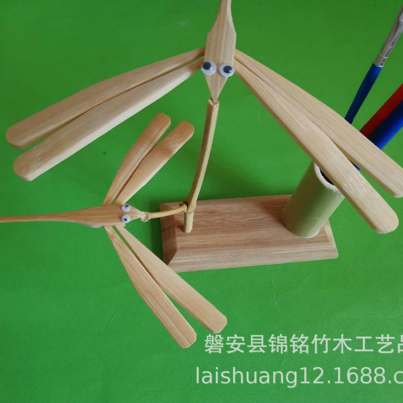 New Toy Matching Balance Dragonfly Bamboo Dragonfly Bamboo Toy Travel Crafts Bamboo Product Ornaments