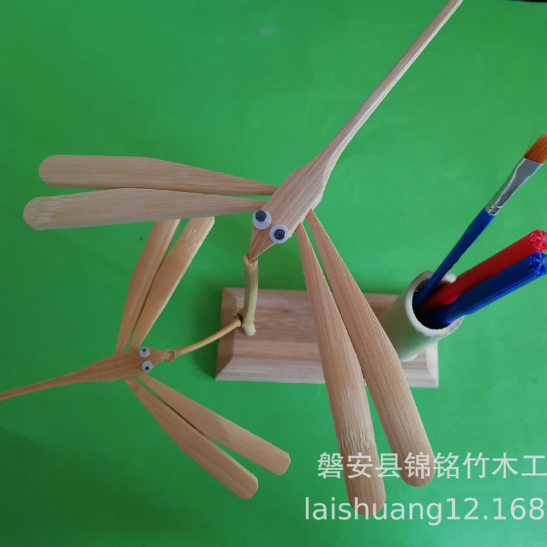 New Toy Matching Balance Dragonfly Bamboo Dragonfly Bamboo Toy Travel Crafts Bamboo Product Ornaments