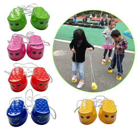 Kindergarten Toys Balance Training Gao Qiao Toddler Stilts Child Sense Training Equipment Smiley Stilts 1 Pair