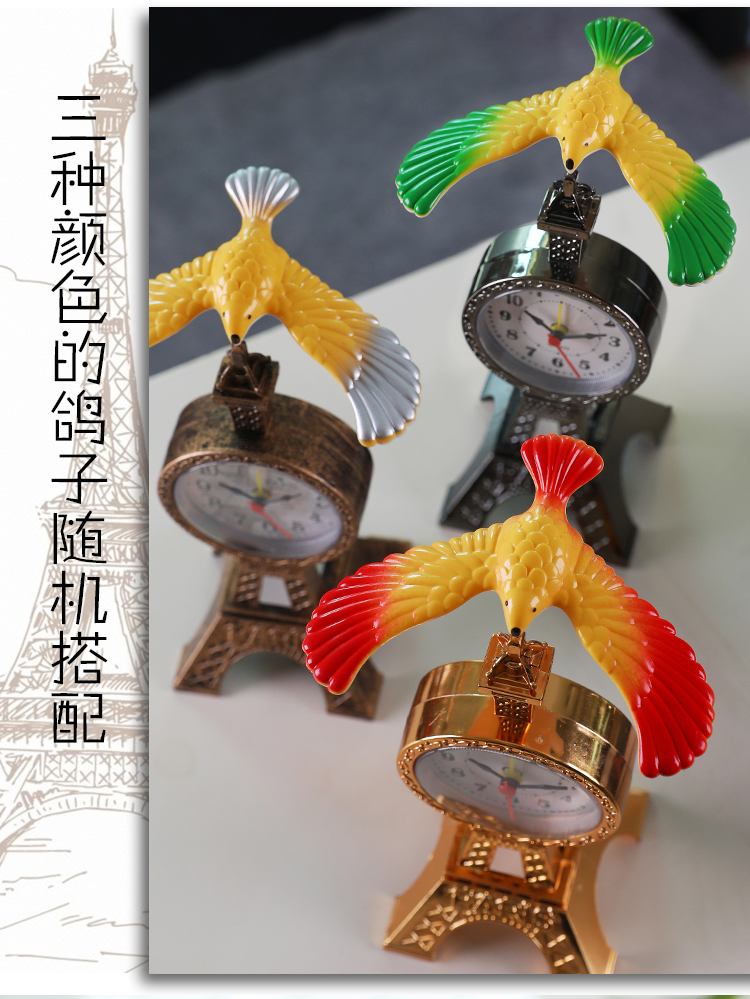 Factory Direct Sales Paris Tower Suspension Balance Eagle Alarm Clock Retro Creative Decoration Alarm Clock Factory Direct Sales Paris Tower Suspension Balance Eagle Alarm Clock Retro Creative Decoration Alarm Clock