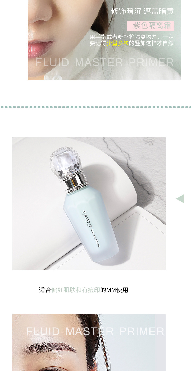 Discount Gella's Balance Color Matching Makeup Primer Lightweight Nourishing and Oil Controlling Smooth Pore Decoration