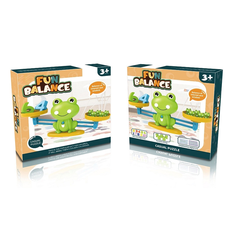 Cross-Border Digital Frog Balance Parent-Child Interaction Digital Addition and Subtraction Balance Balance Cat Children Early Education Educational Toys